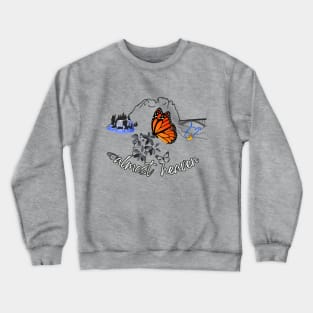 West Virginia Butterfly Crewneck Sweatshirt